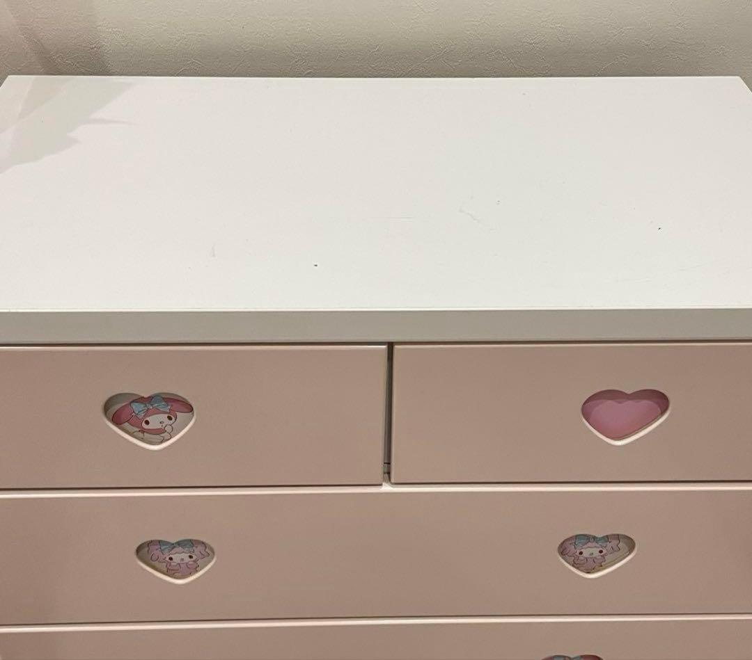 『出品今月まで』サンリオ マイメロ 5段 チェスト 引き出し 収納