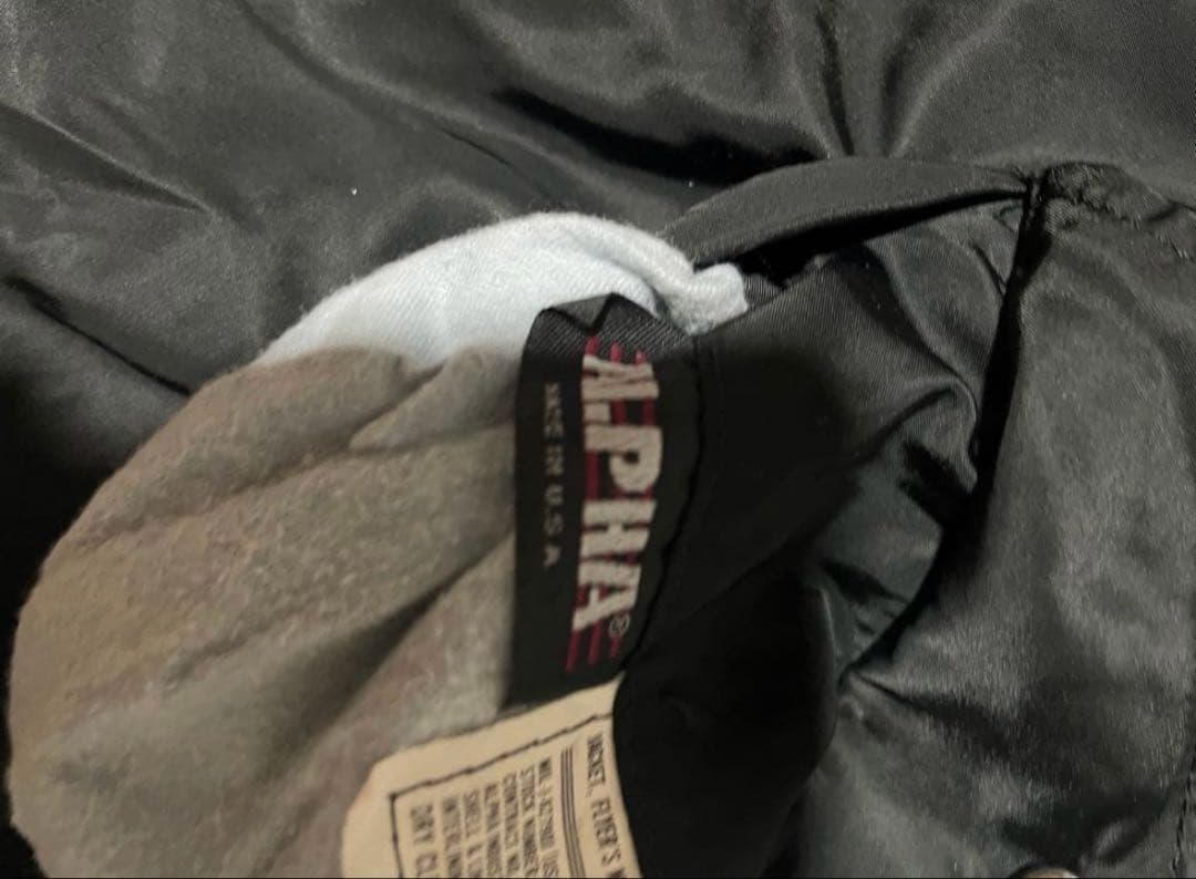 MA-1スタイル リバーシブル　ブラック　オレンジ　ジャケット