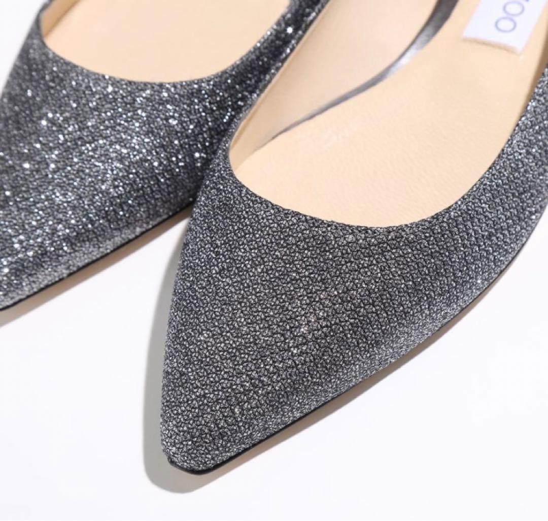 専用です☆ジミーチュウ ☆グリッターフラットパンプス39未使用