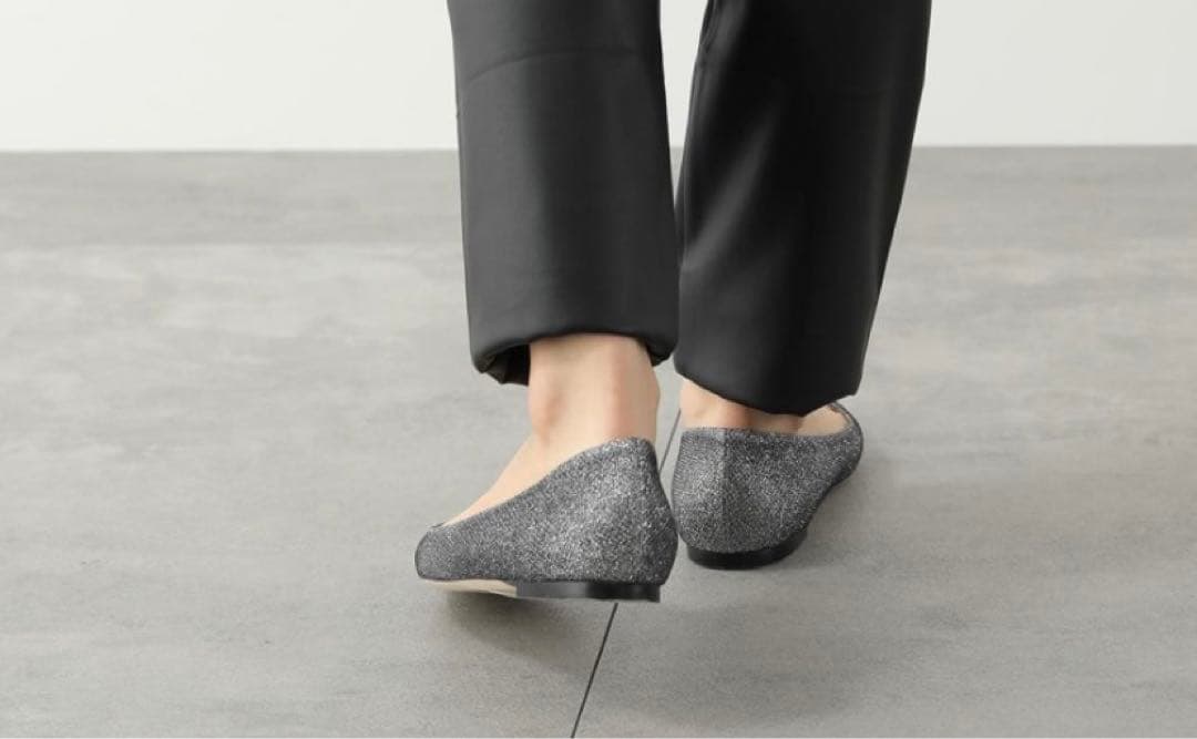 専用です☆ジミーチュウ ☆グリッターフラットパンプス39未使用