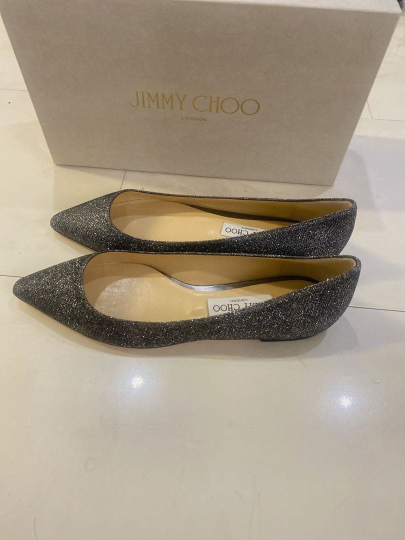 専用です☆ジミーチュウ ☆グリッターフラットパンプス39未使用