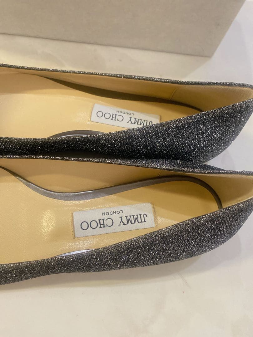 専用です☆ジミーチュウ ☆グリッターフラットパンプス39未使用
