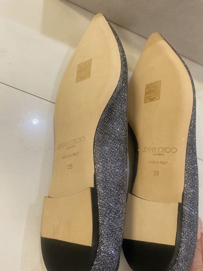 専用です☆ジミーチュウ ☆グリッターフラットパンプス39未使用