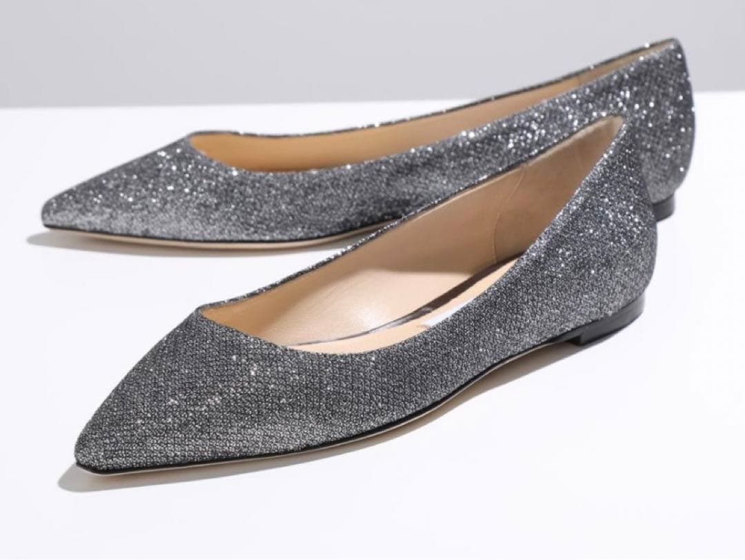 専用です☆ジミーチュウ ☆グリッターフラットパンプス39未使用