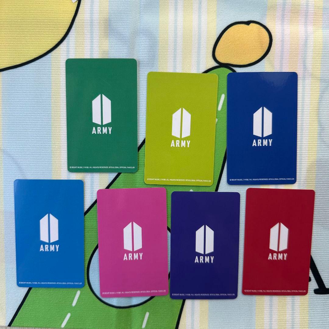 BTS JPFC 当選 アンケート 特典 トレカ 7枚セット