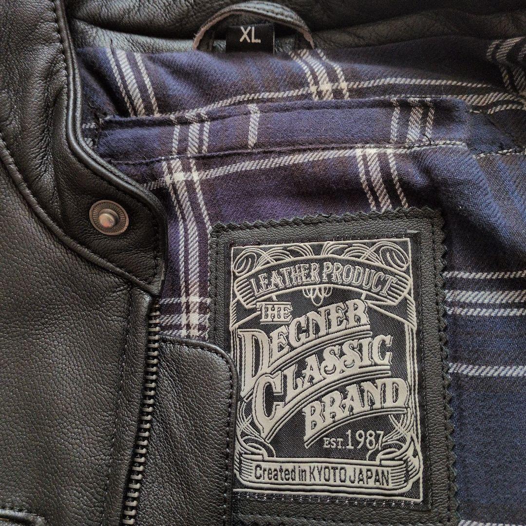【DEGNER／デグナー】 シングルライダースジャケット　 XL