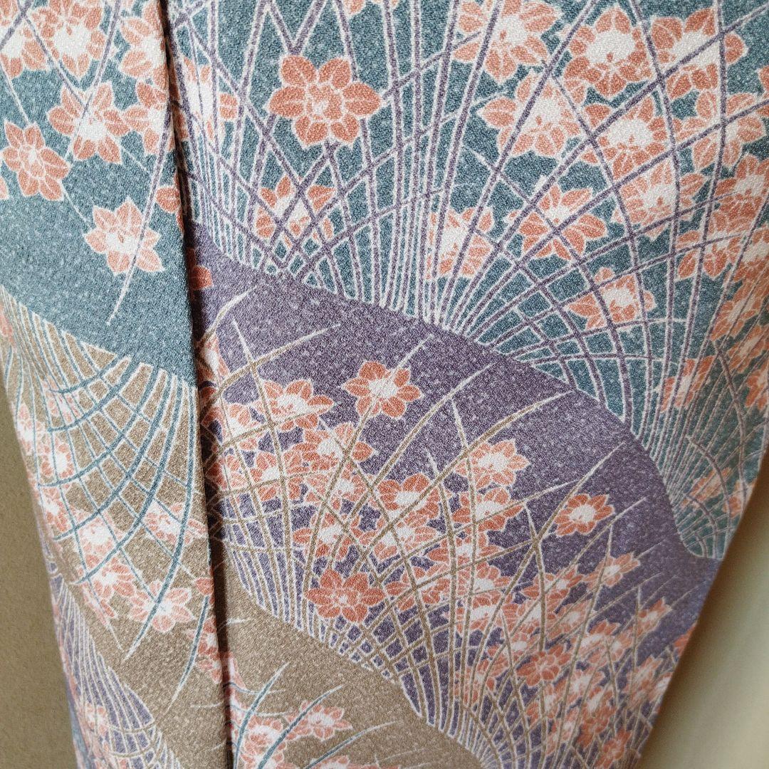 未着用洗える水仙柄小紋