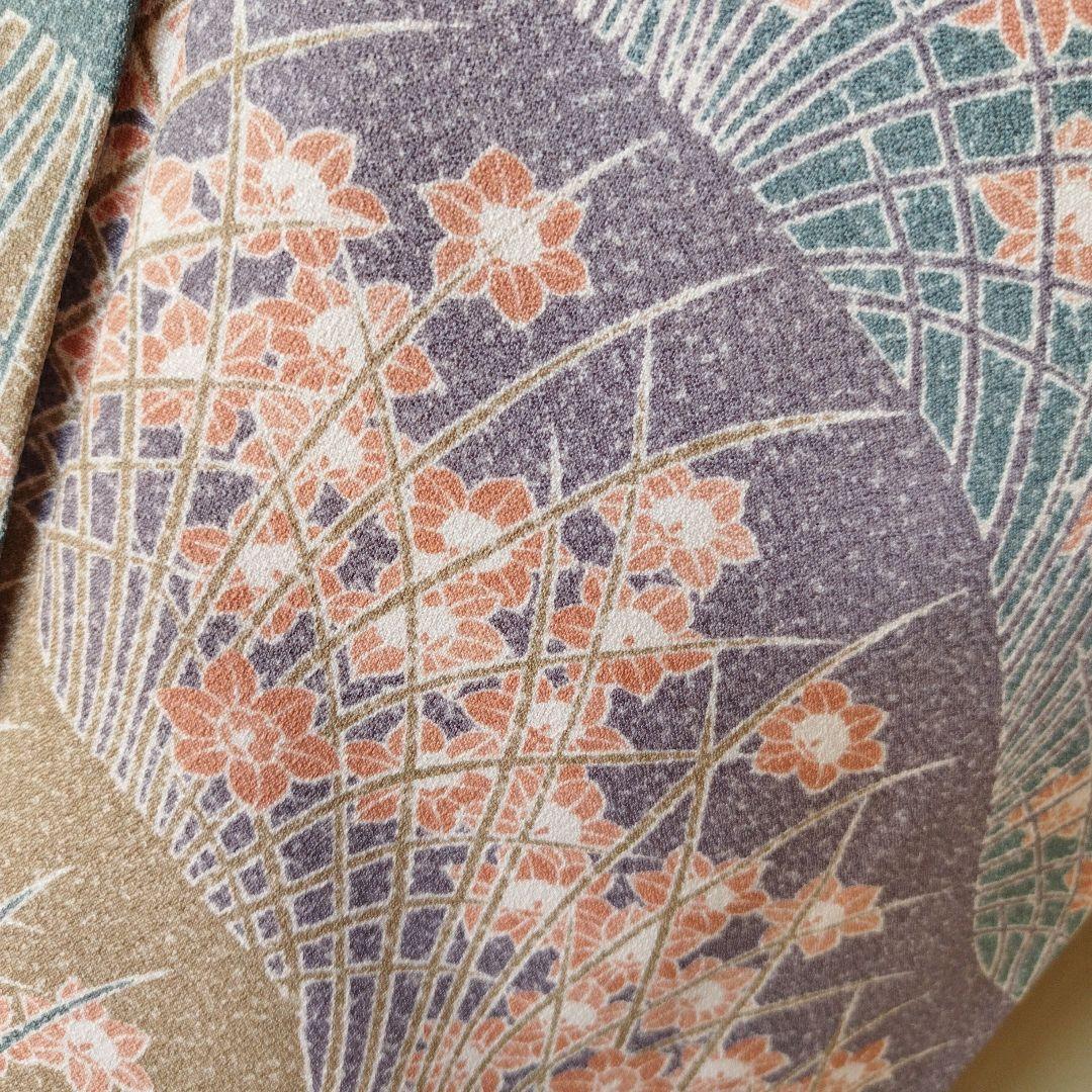 未着用洗える水仙柄小紋