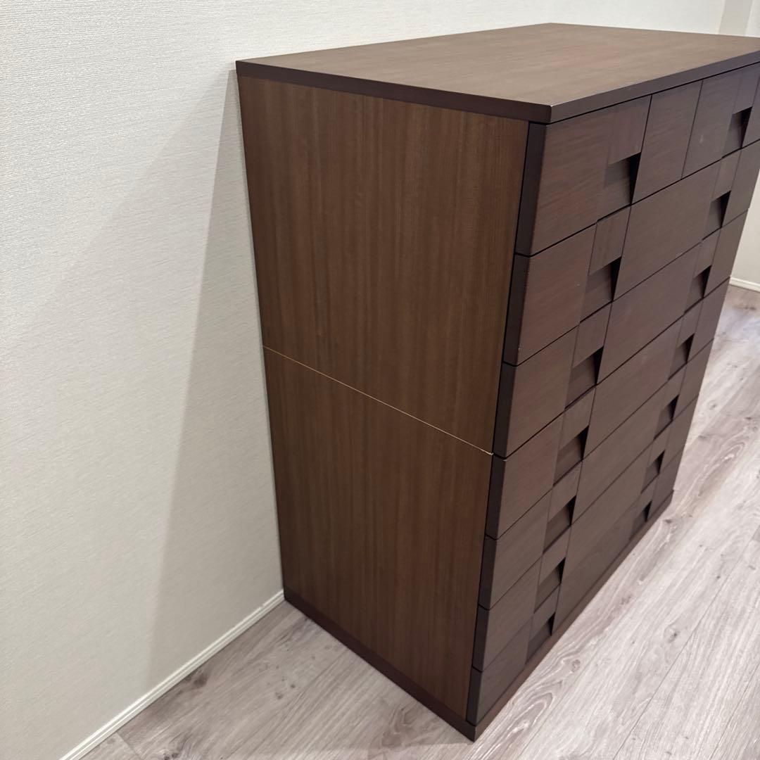 IDC大塚家具｜府中松岡家具｜ブビンガ ジョルニ｜7段ハイチェスト桐タンス50万