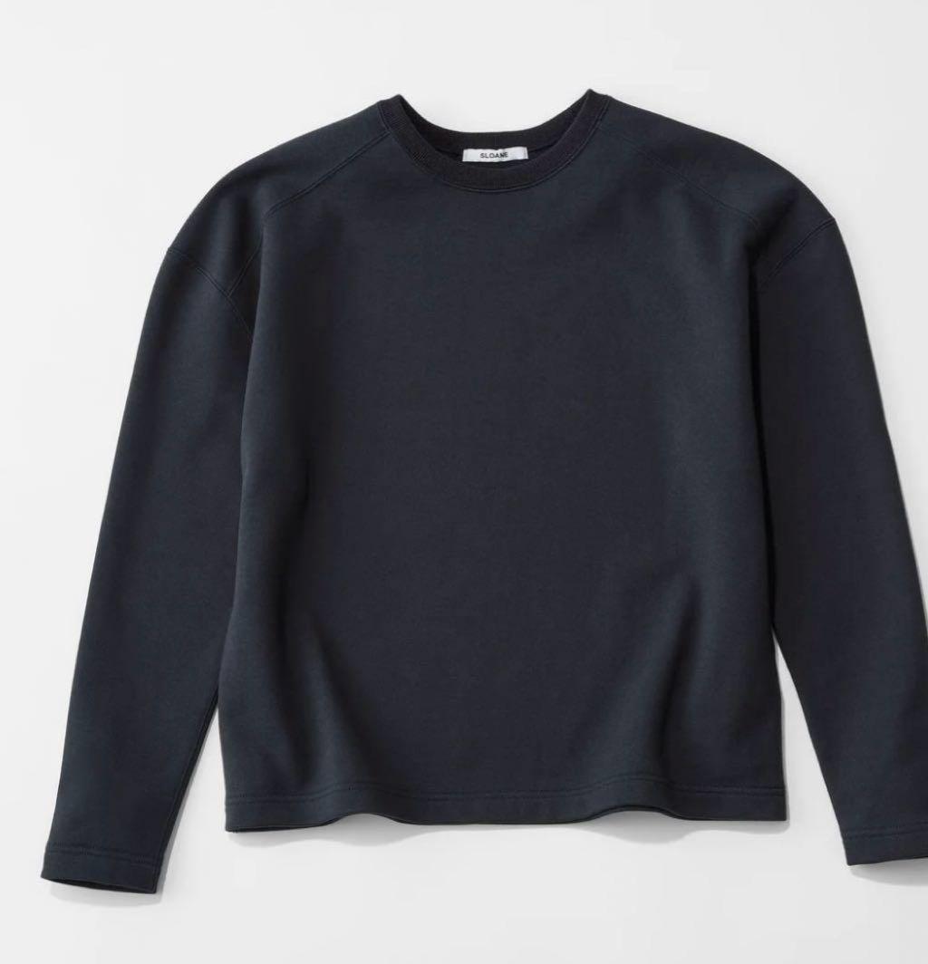 【試着のみ美品タグ付き】小顔スウェット 310 ネイビー