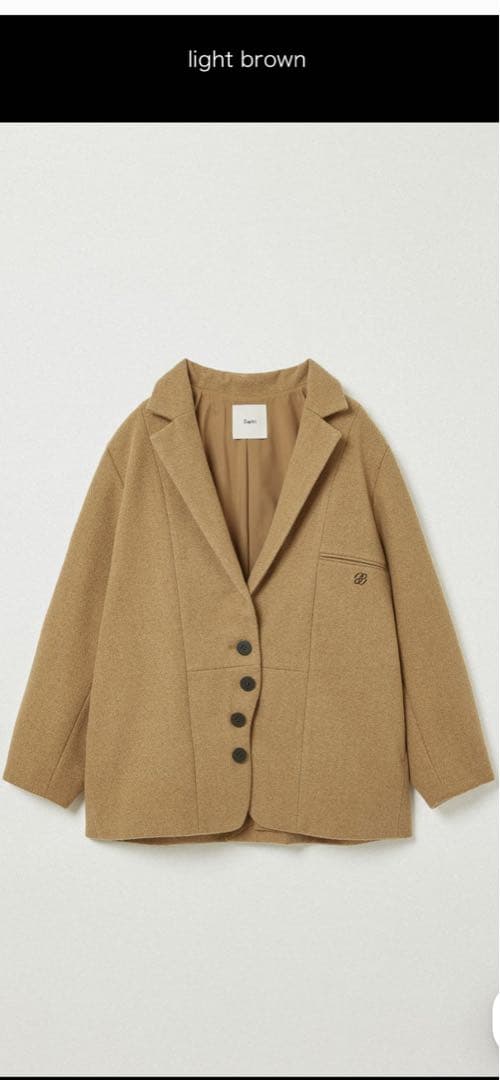 【値下げ】CLASSIC WOOL WAVE JACKET ライトブラウン