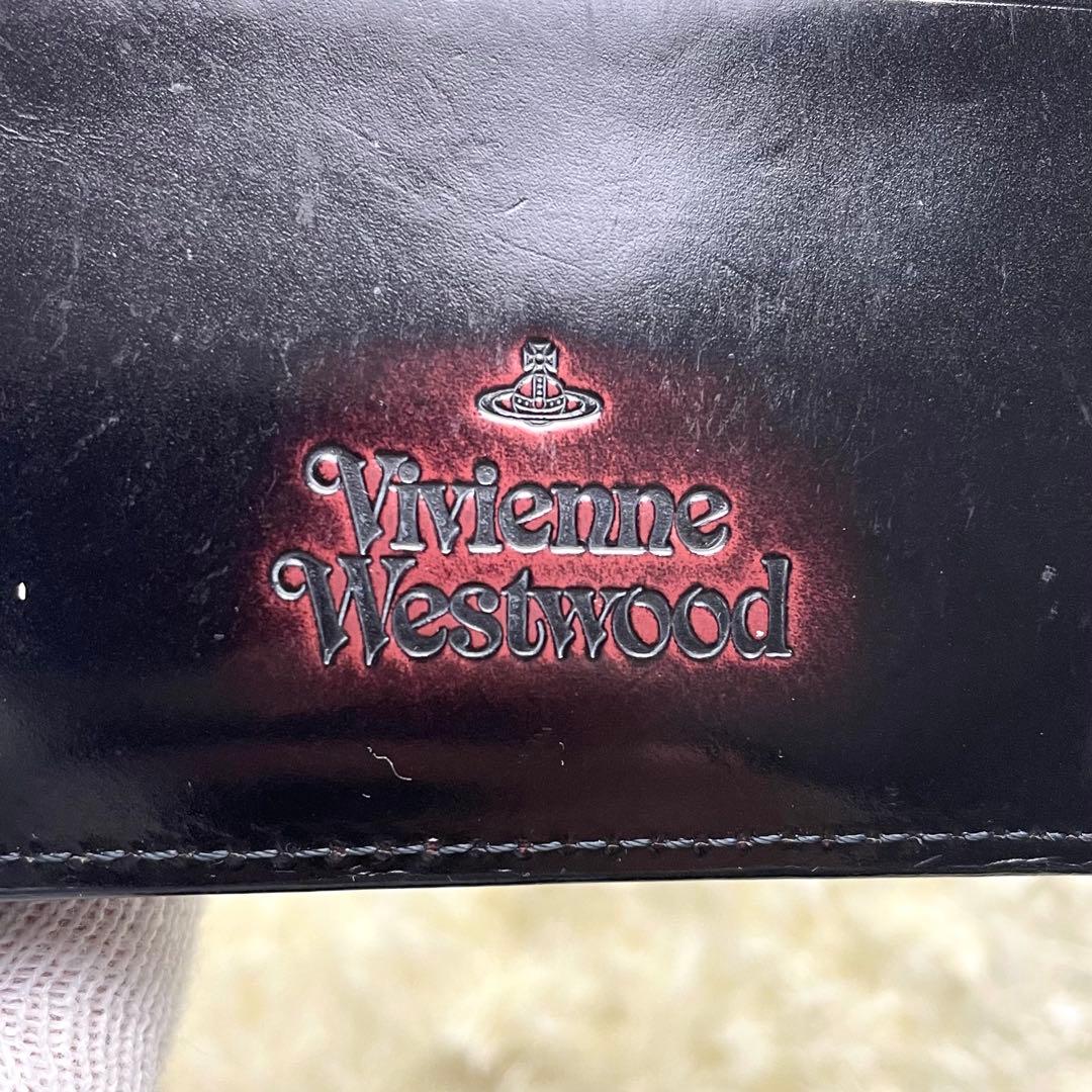 ヴィヴィアンウエストウッド マネークリップ 小銭入れあり ブラック レッド