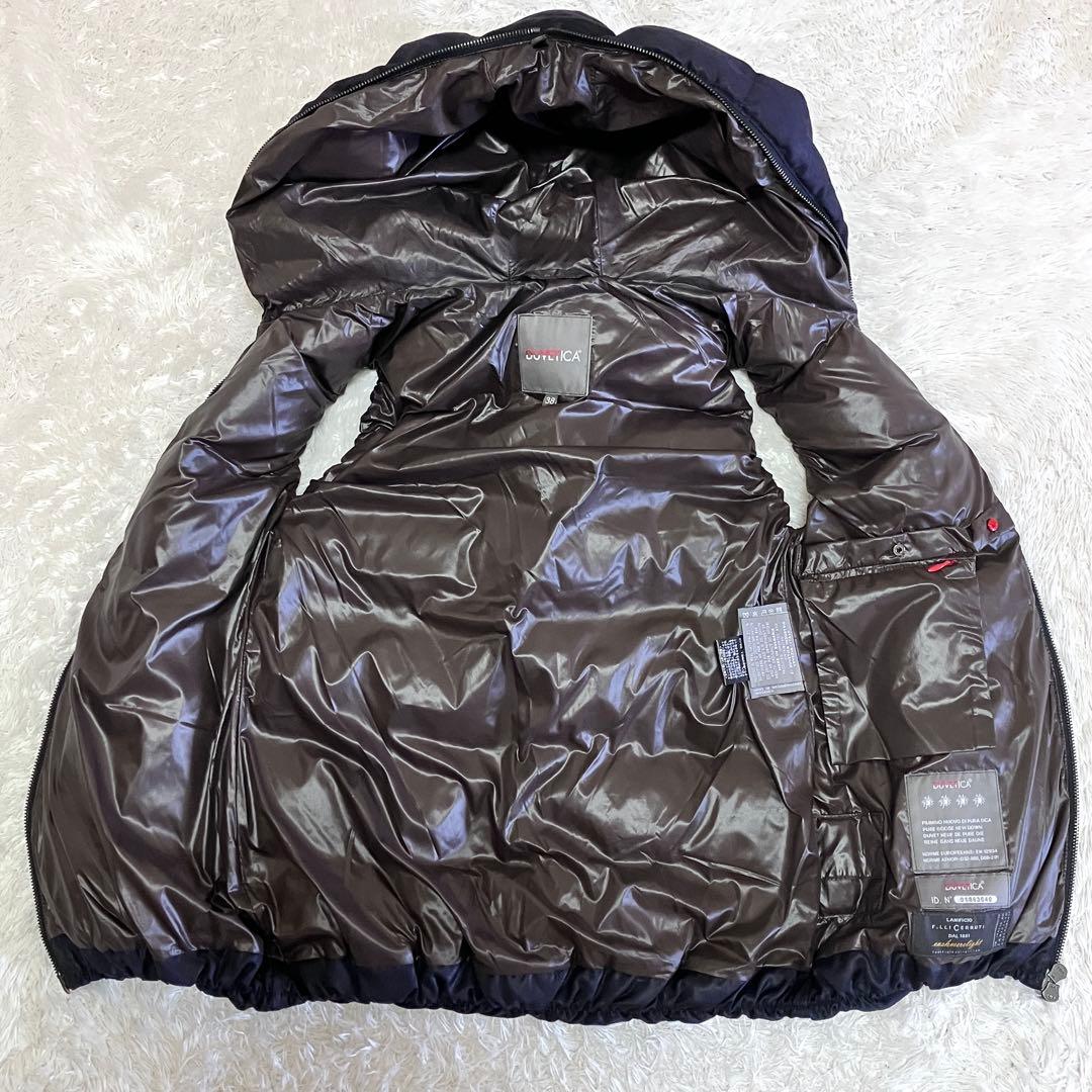 極美品 デュベティカ 別注 ダウン ベスト カシミヤ FEBEDUE ネイビー