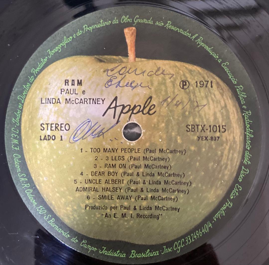 稀少ブラジルオリジナルRamラムPaul McCartneyレコード