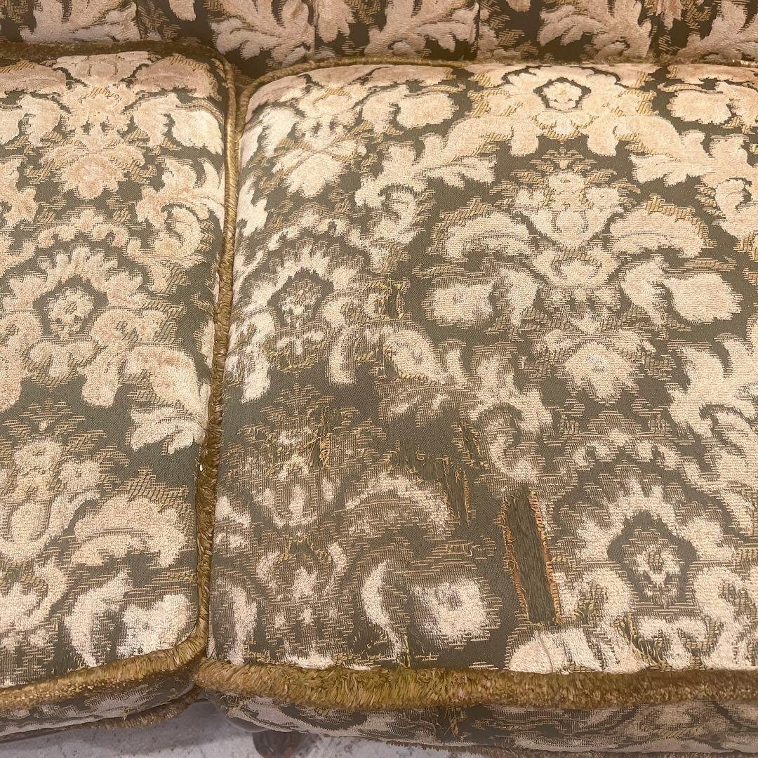 1960'sアメリカ製ヴィンテージソファー クラシック ジャガード アンティーク