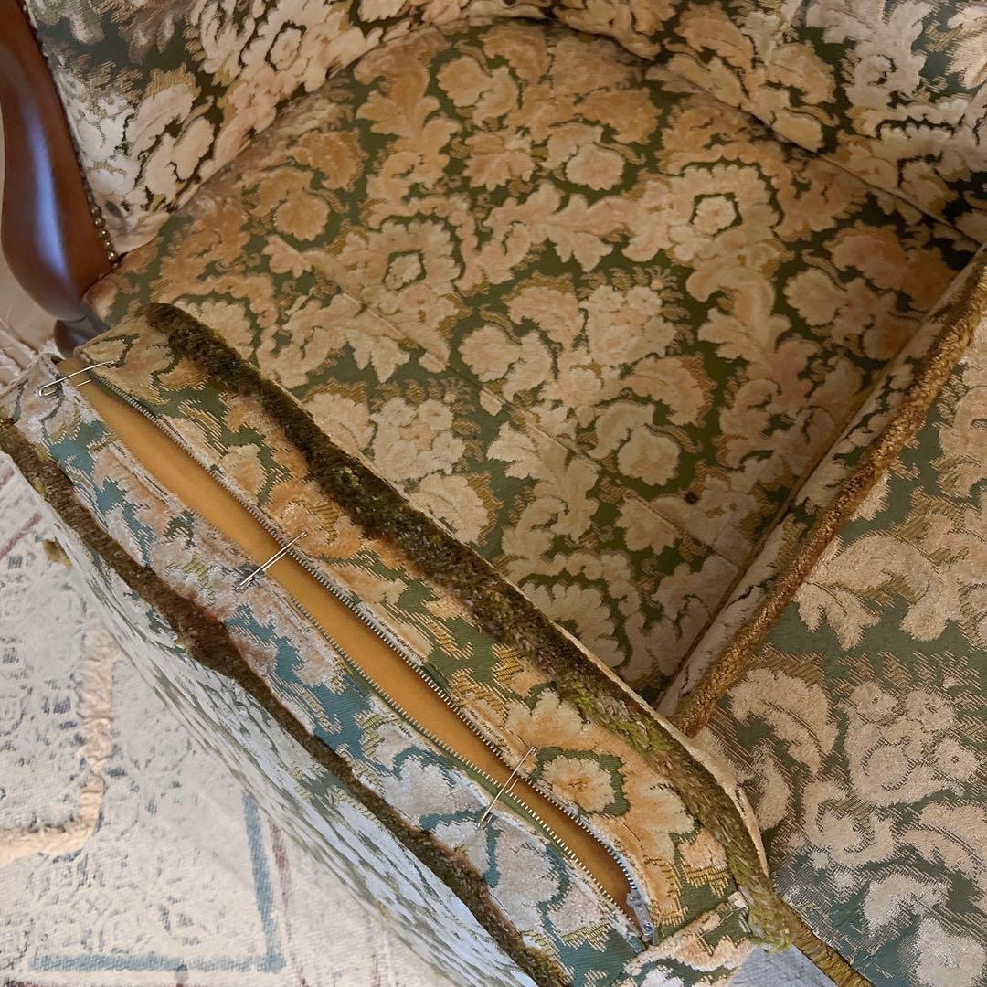 1960'sアメリカ製ヴィンテージソファー クラシック ジャガード アンティーク