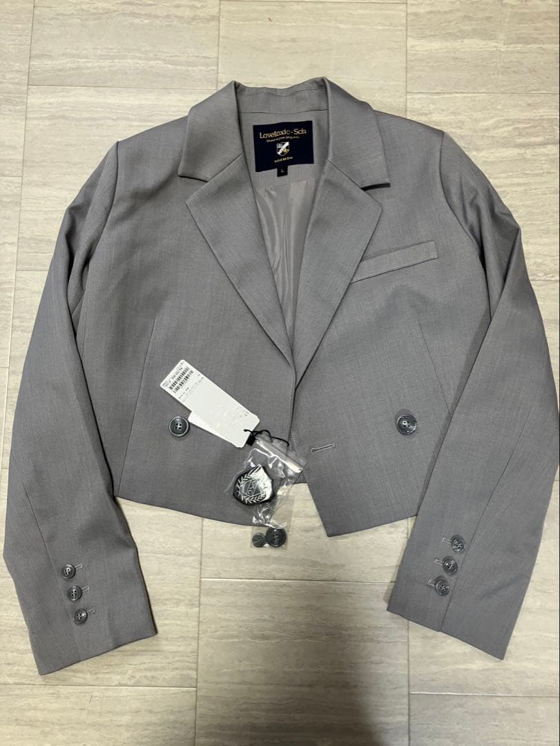 Lovetoxic グレー スーツセット(卒業式)