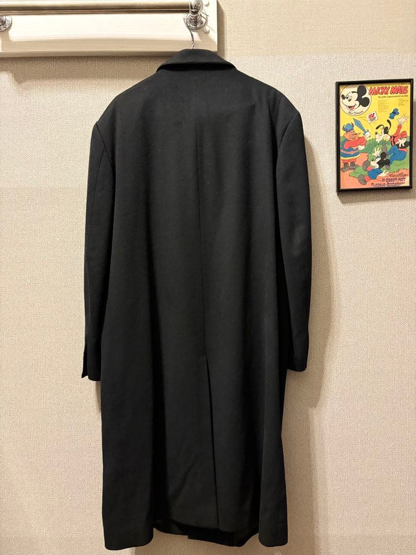 超激レア！ウールスーパーロングコート黒着丈115超美品ヴィンテージ