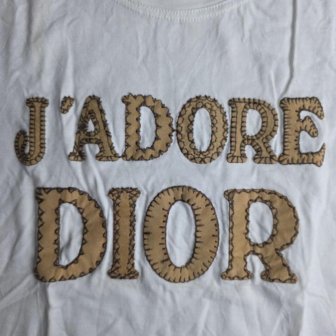 ガリアーノ期　ディオール　Tシャツ　カットソー　J'ADORE ロゴ　白　y16