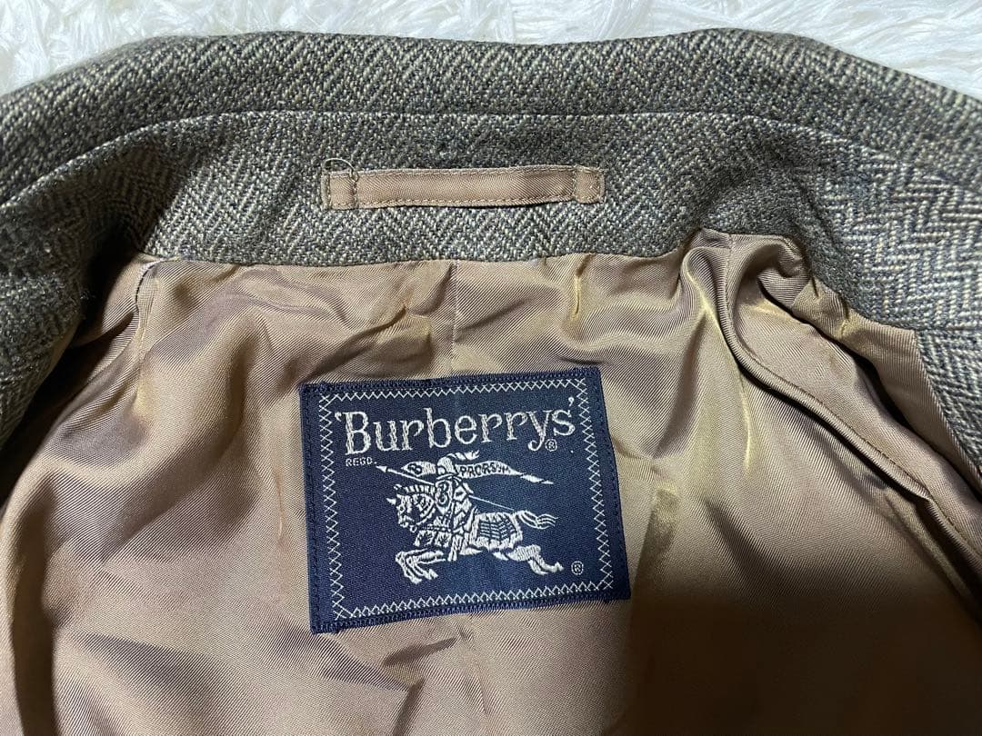 【稀少ヴィンテージ】★Burberrysバーバリーズ　ウールステンカラーコート