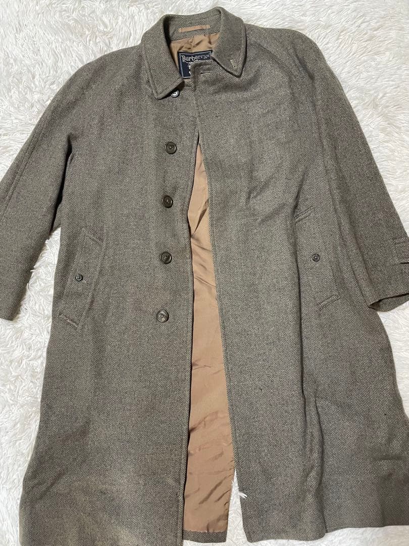 【稀少ヴィンテージ】★Burberrysバーバリーズ　ウールステンカラーコート