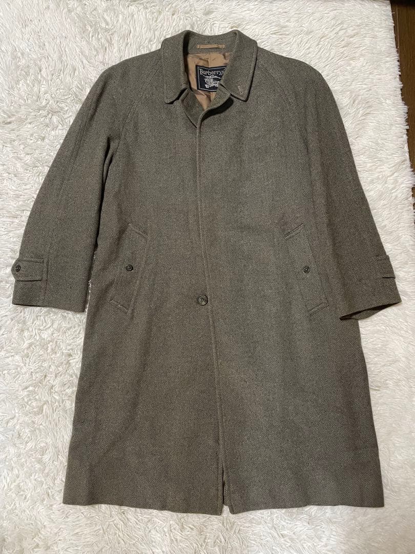 【稀少ヴィンテージ】★Burberrysバーバリーズ　ウールステンカラーコート