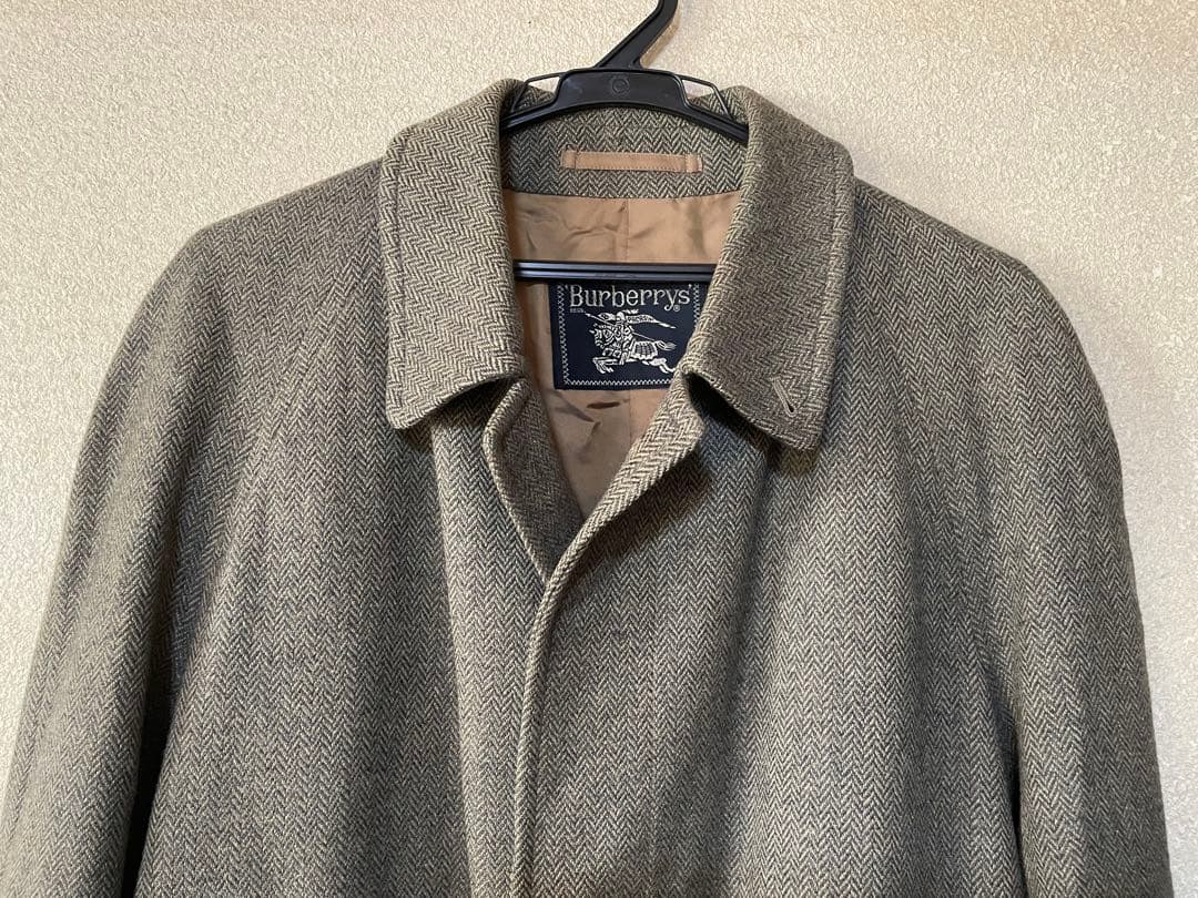 【稀少ヴィンテージ】★Burberrysバーバリーズ　ウールステンカラーコート