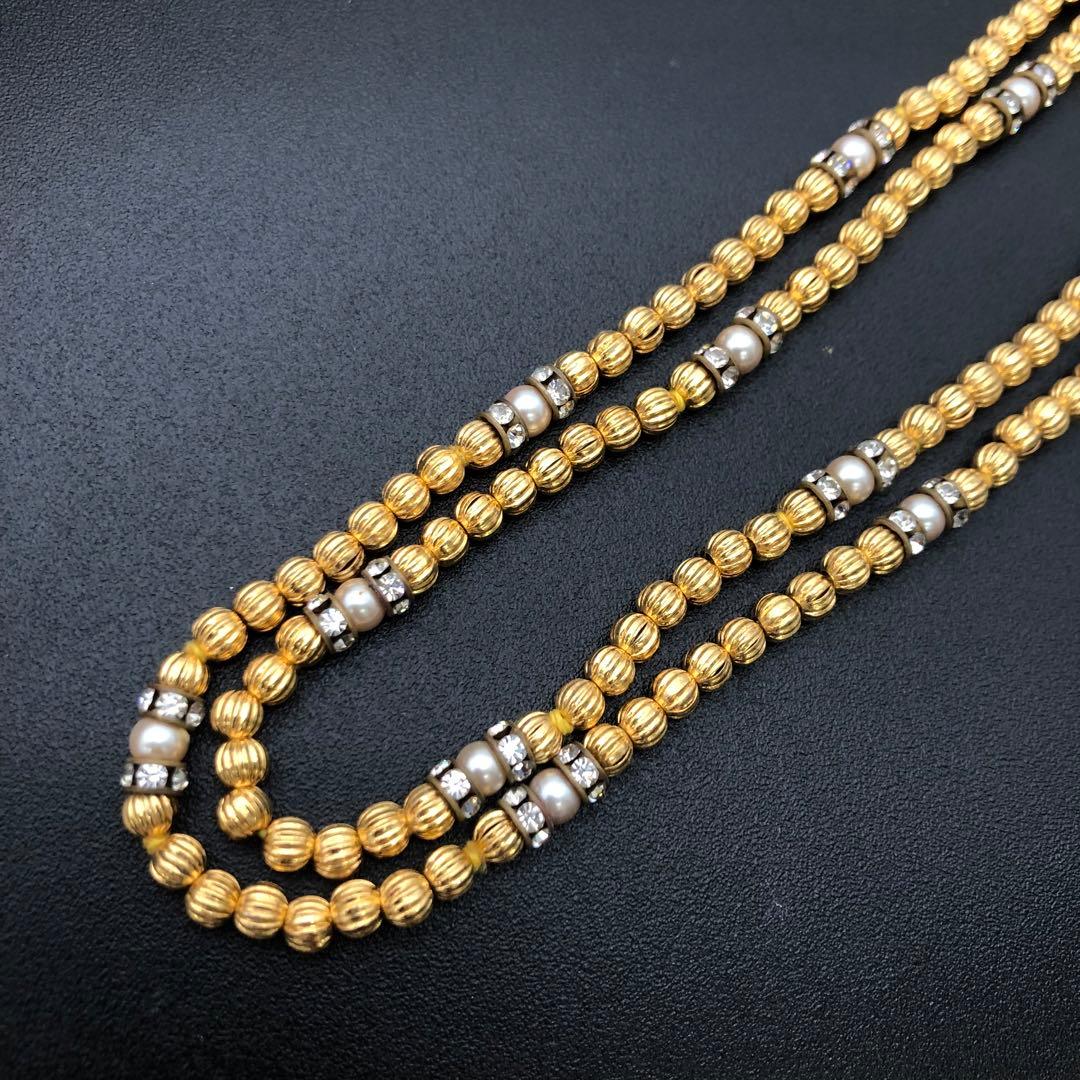 R セリーヌ　CELINE 2連ネックレス　ゴールド　レディース　アクセサリー