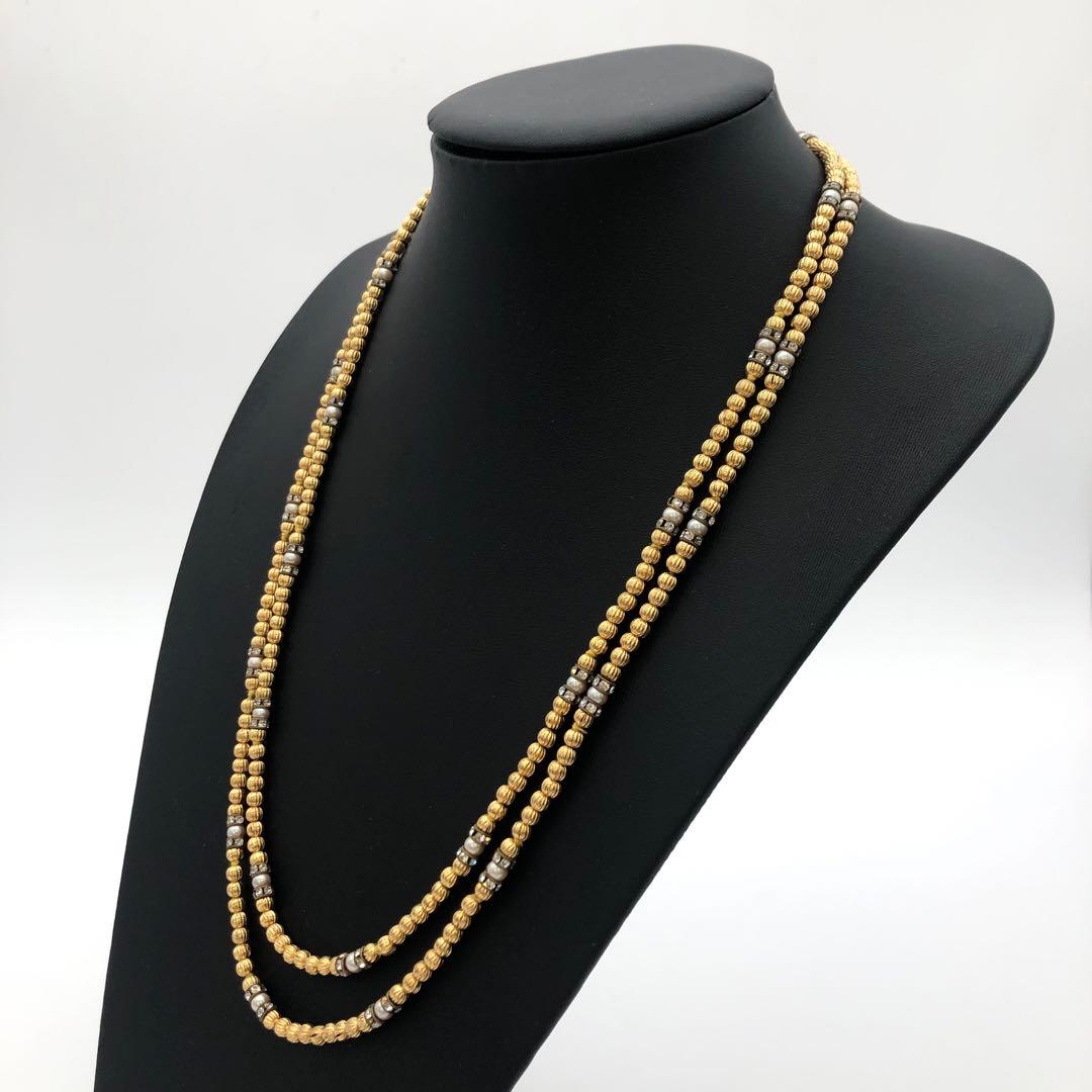 R セリーヌ　CELINE 2連ネックレス　ゴールド　レディース　アクセサリー