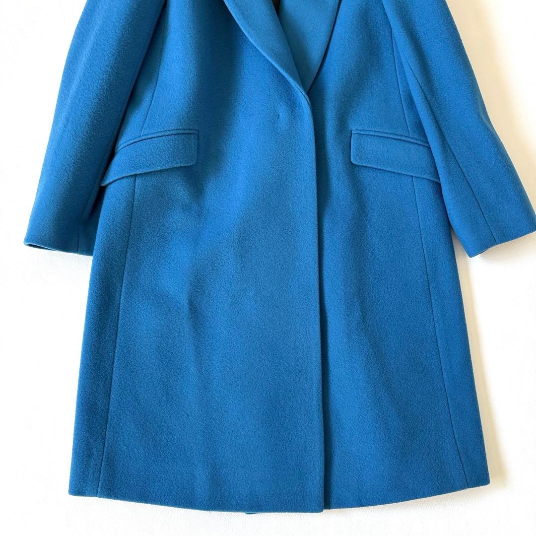 タグ付き未使用品✨ユナイテッドトウキョウ メルトン チェスターコート S ブルー