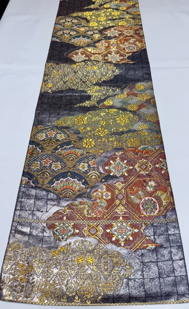 高級 袋帯 正絹 六通柄 唐織 フォーマル 訪問着 色無地 留袖 約50万円