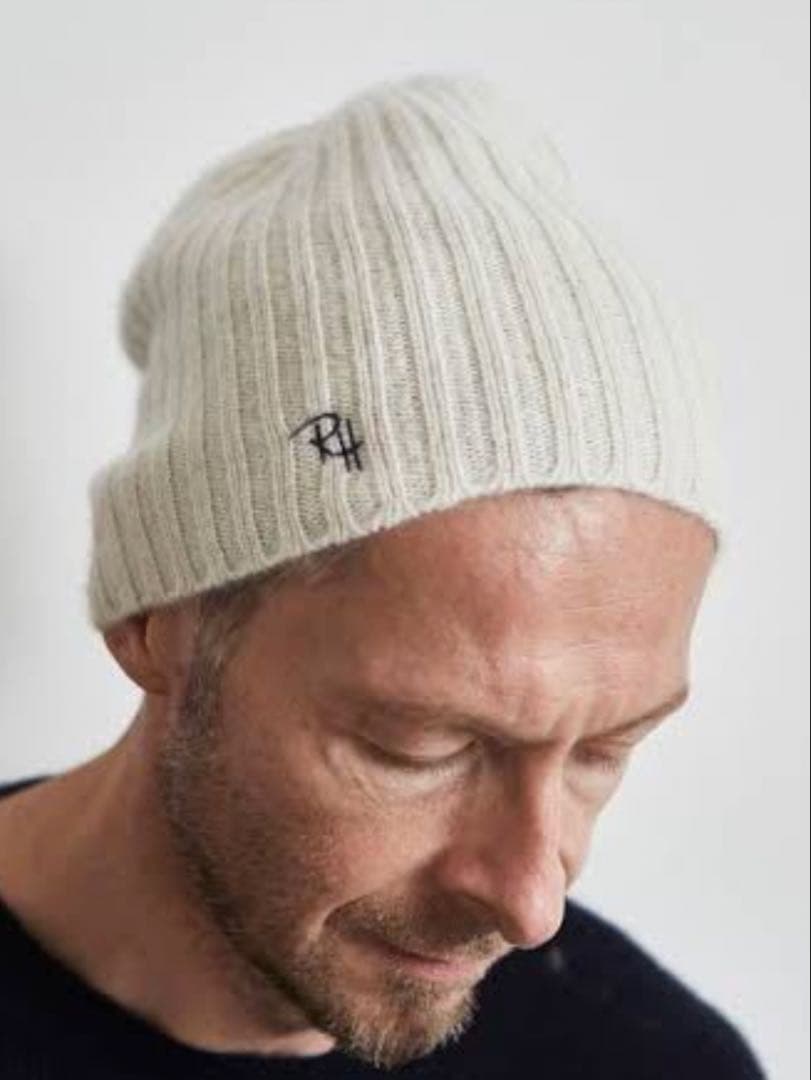 ロンハーマン　カシミヤ100% ニット帽　ビーニー　黒　ユニセックス