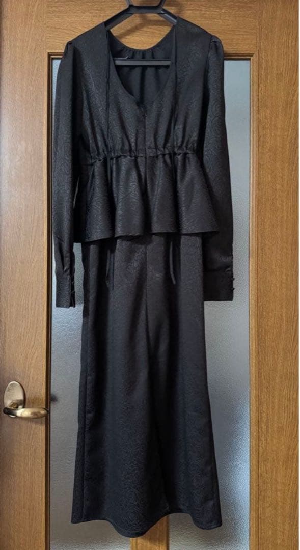 Ameri vintage アメリLADY LIKE PEPLUM DRESS