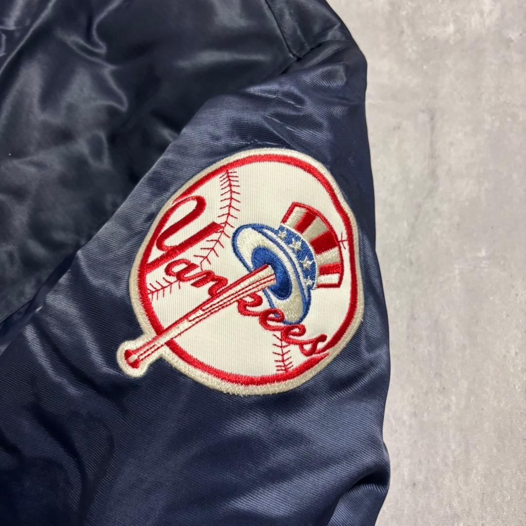 00's majestic ヤンキース　スタジャン　ネイビー　Lサイズ