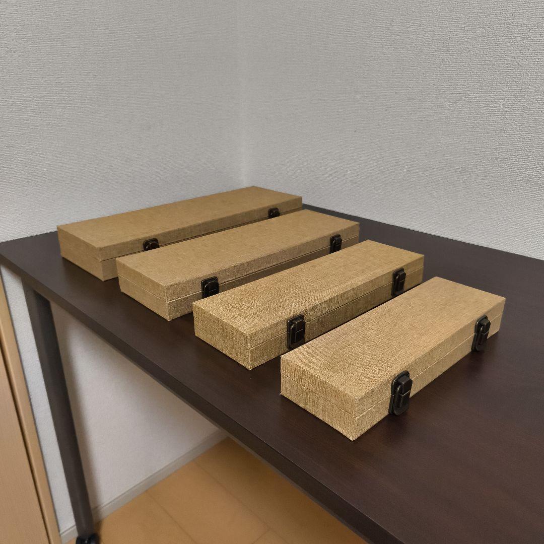 印箱　篆刻入れ　ハンコケース　印鑑ケース　4個セット