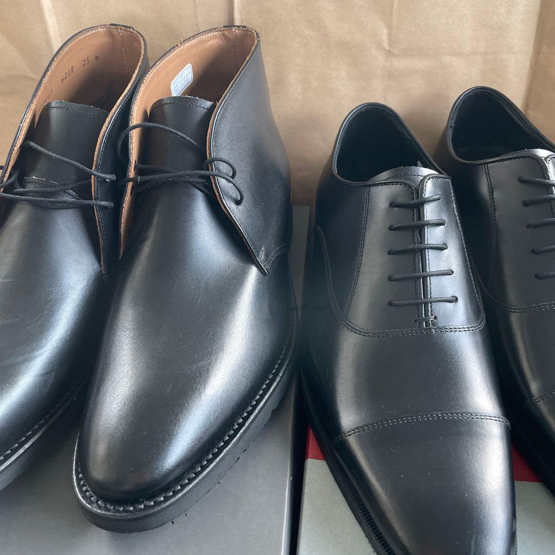 リーガル　625R 21GL ブラック　25CM 2足セット