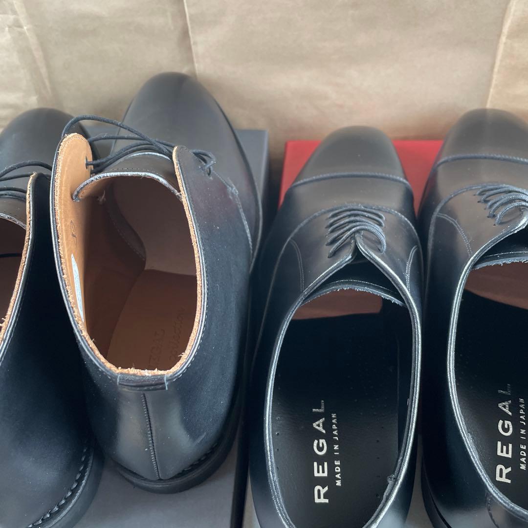 リーガル　625R 21GL ブラック　25CM 2足セット