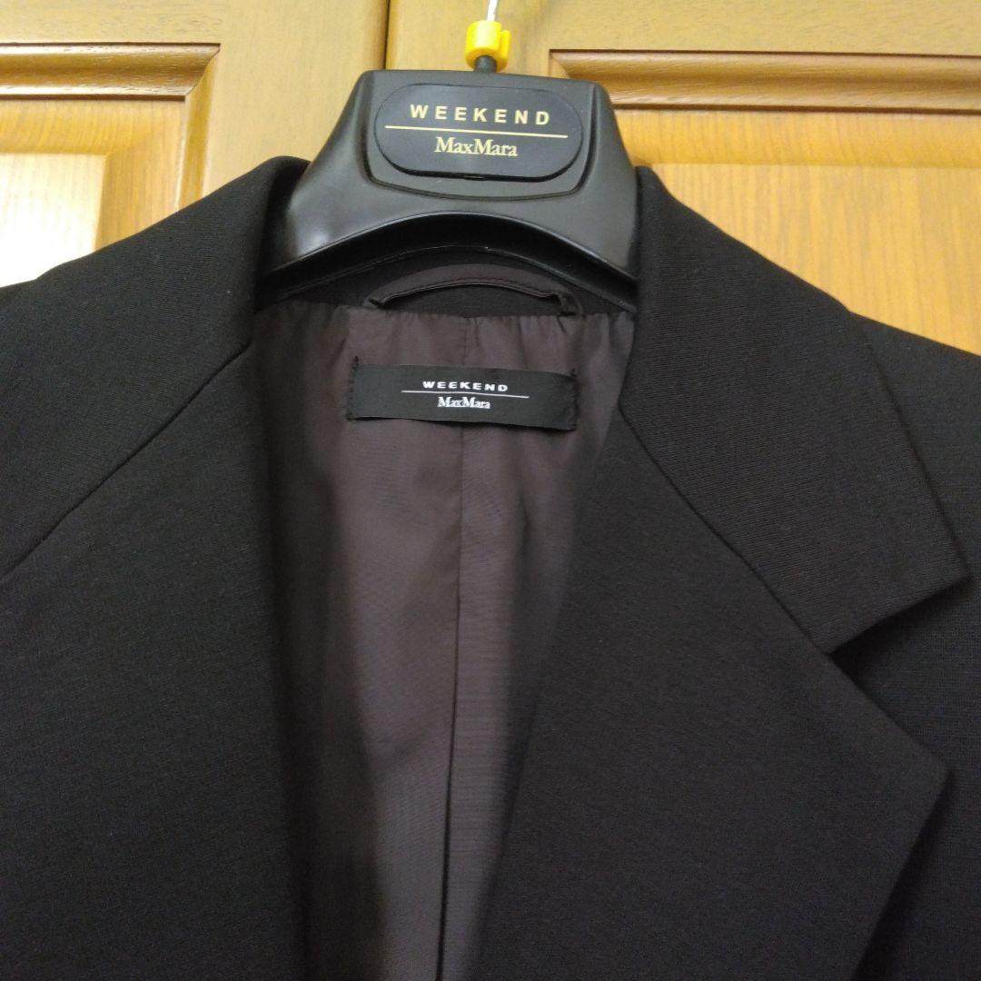 ウィークエンドマックスマーラ　ジレ　黒　リボン付き