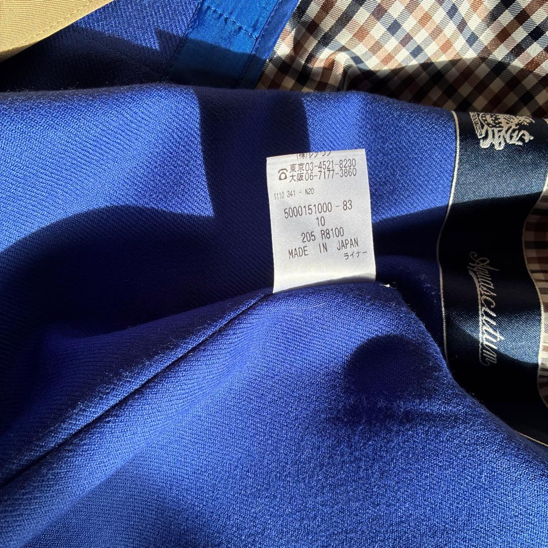 アクアスキュータムのトレンチコート