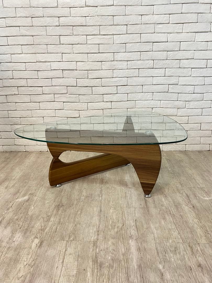 【東京都内23区配送無料】イサムノグチ　テーブル　ガラス　コーヒー　センター