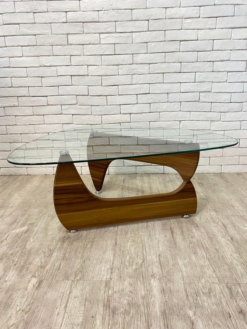 【東京都内23区配送無料】イサムノグチ　テーブル　ガラス　コーヒー　センター