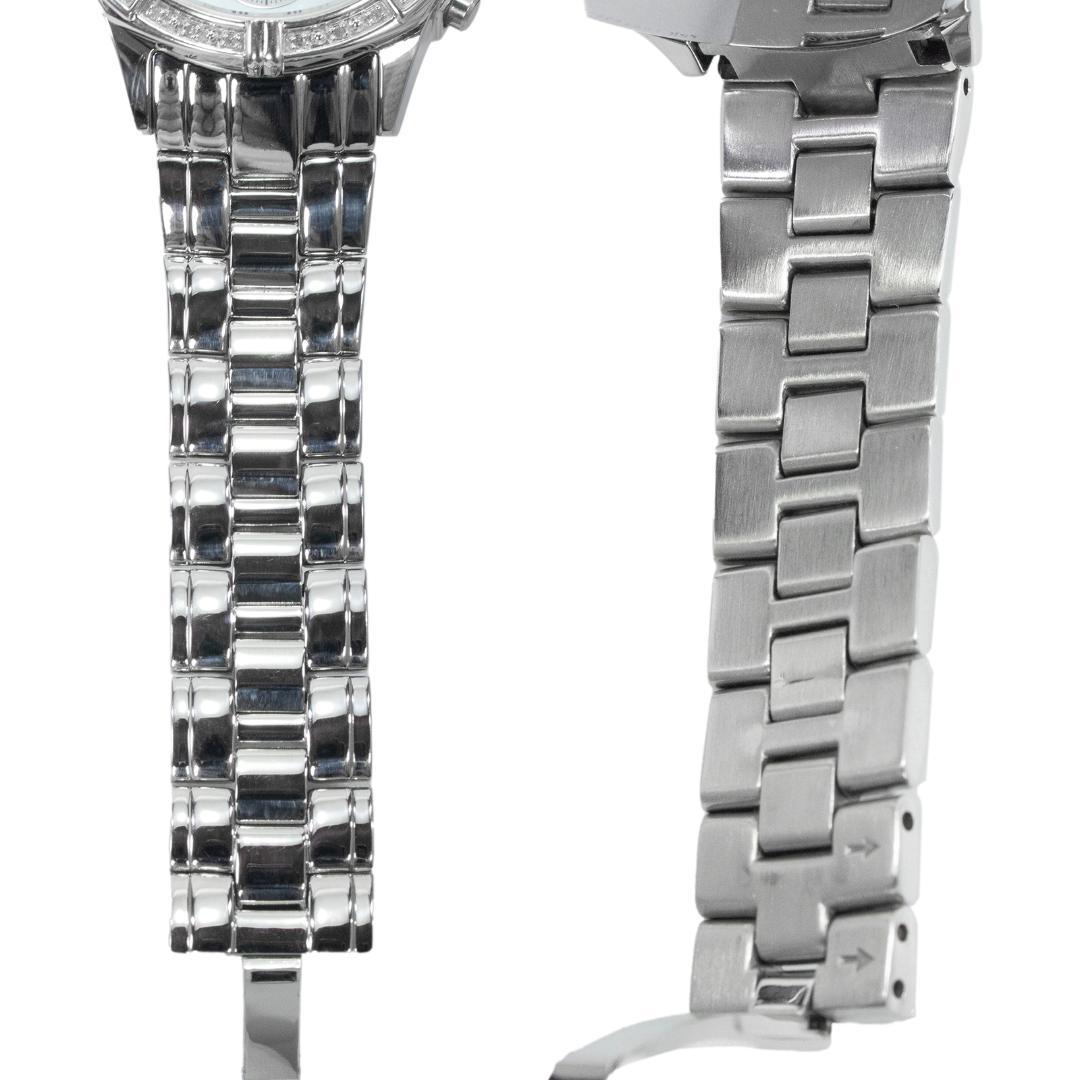 シチズン 腕時計 ソーラー 3針 レディース 白 クロノグラフ シェル盤 ロゴ