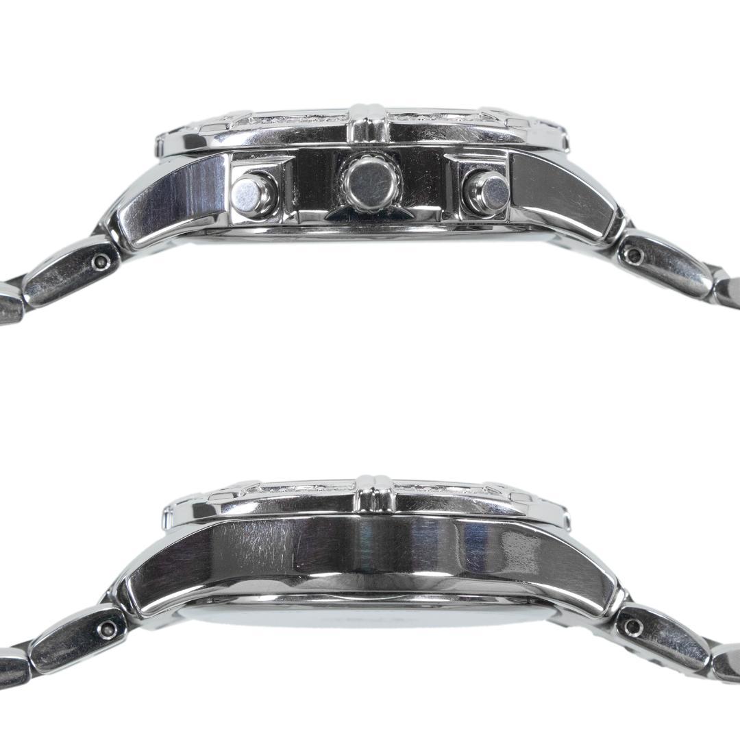 シチズン 腕時計 ソーラー 3針 レディース 白 クロノグラフ シェル盤 ロゴ