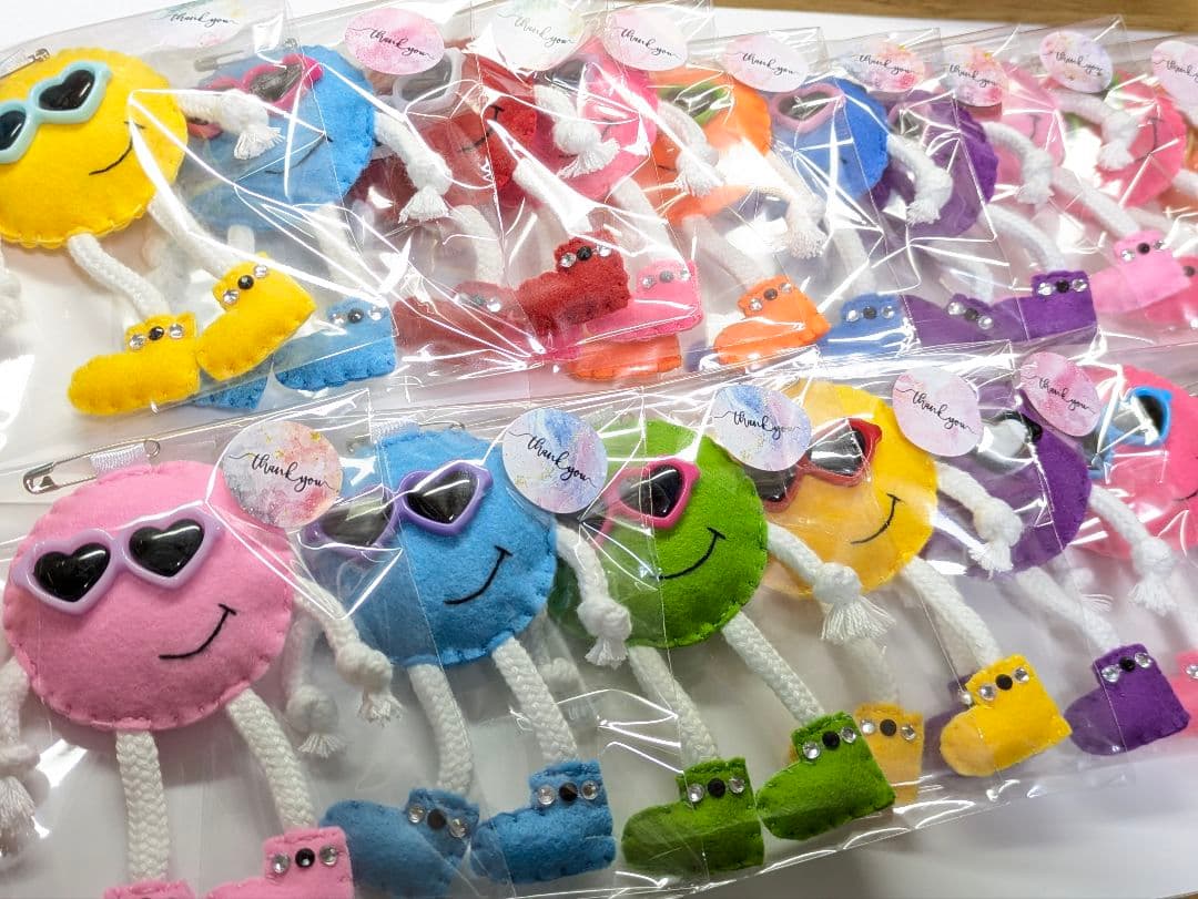 ハンドメイド バスケットボール フェルト お守り 部活お守り