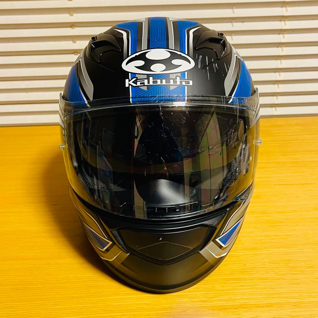 OGK KABUTO KAMUI-3 黒青 フルフェイスヘルメット Sサイズ
