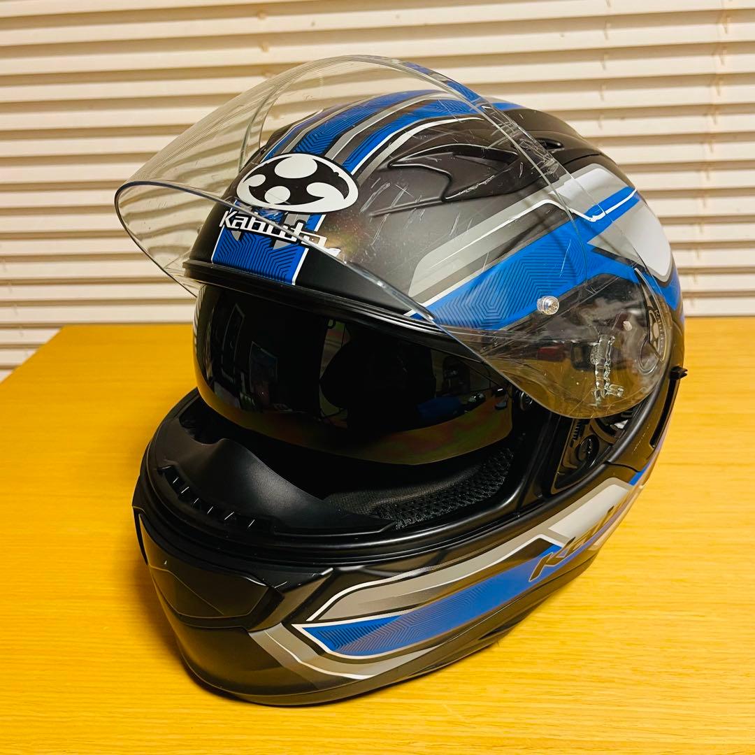 OGK KABUTO KAMUI-3 黒青 フルフェイスヘルメット Sサイズ