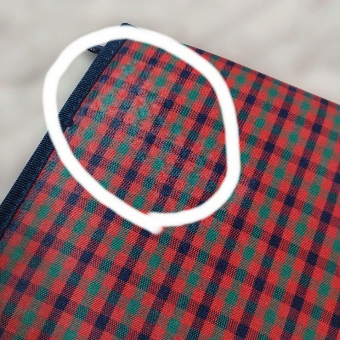 familiar　母子手帳ケース　大　ファミリア　赤チェック　A5