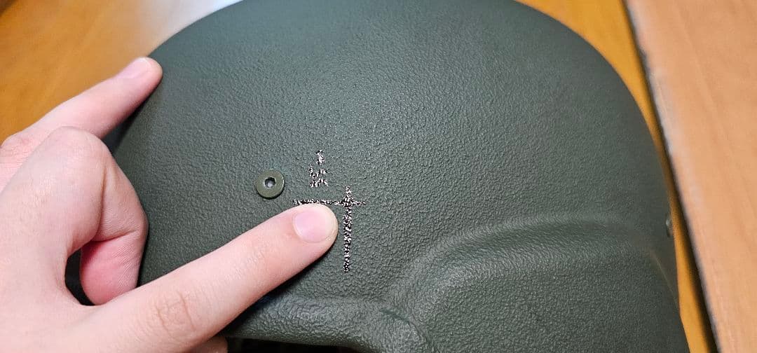 中国人民解放軍 QGF-19 大号 防弾ヘルメット　ケブラー　訳アリ品