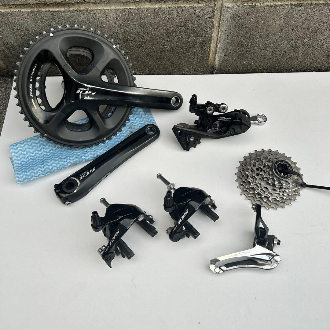 SHIMANO 5800 R7000 105 コンポ セット 楕円リング付き