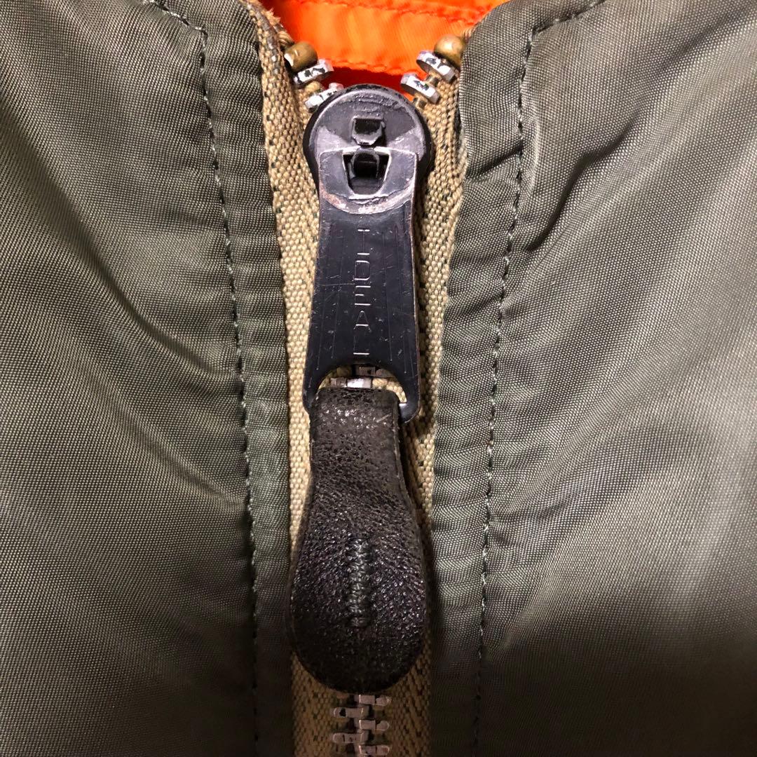 USA製 ALPHA MA-1 USAF ホワイトテープ フライトジャケット S